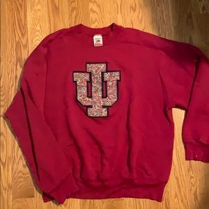 Paisley embroidered Indiana university Sweatshirt
